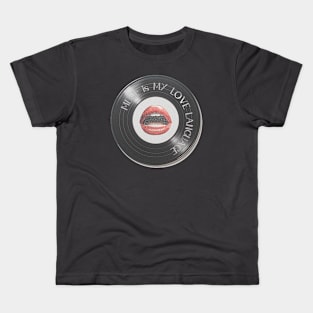 Music Puns Gifts! Music Is My Love Language Kids T-Shirt